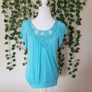 Wrapper Crotched Neckline Top